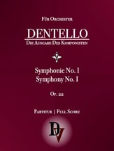 Symphony N 1 Op. 22 Orchestra sheet music cover